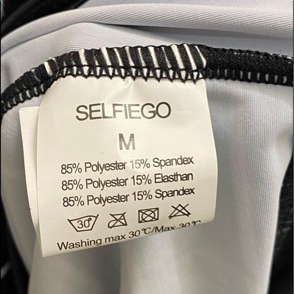 Selfiego tankini swim top size medium navy white - Picture 7 of 7